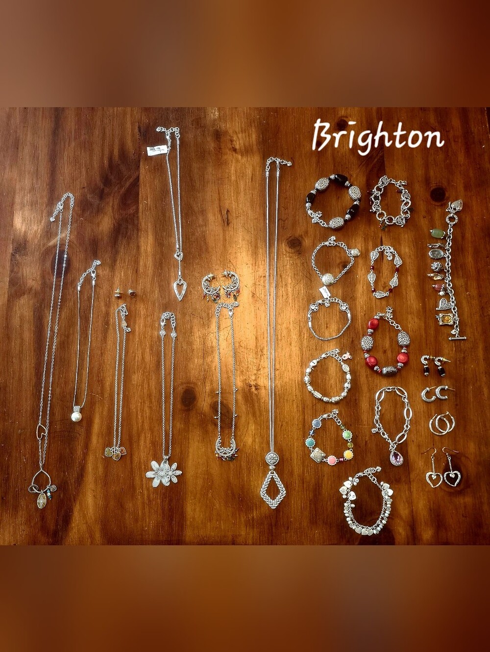Brighton Designer Fashion Jewelry Lot 24 Piece - Necklaces, Bracelets, Earrings